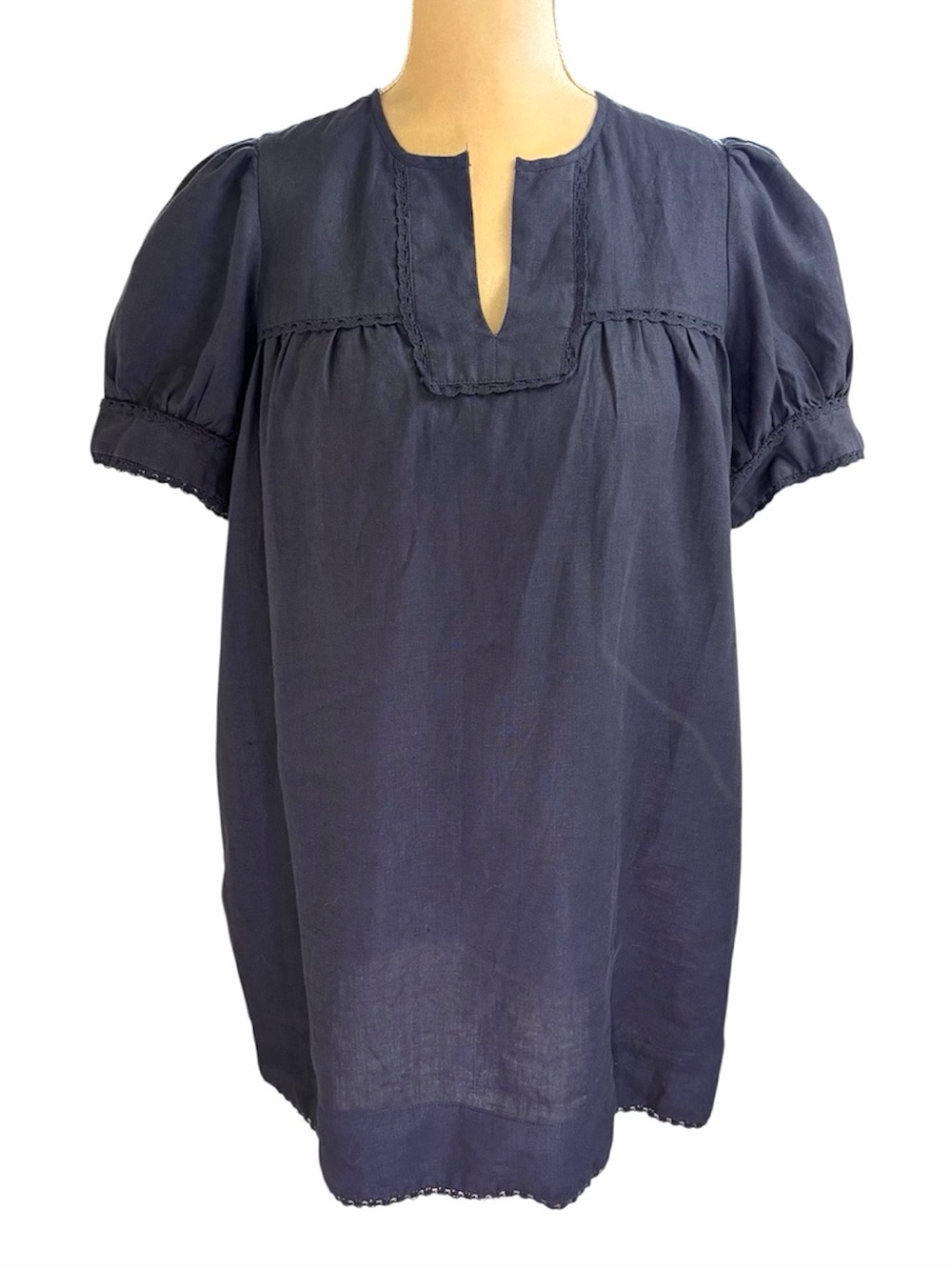 Tuckernuck Bridget Navy Linen Dress - Picture 2 of 11